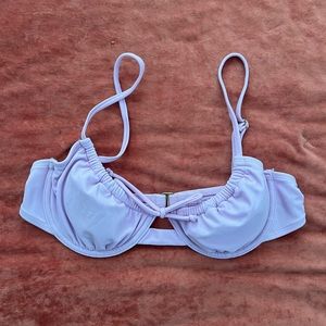 Purple target bikini top